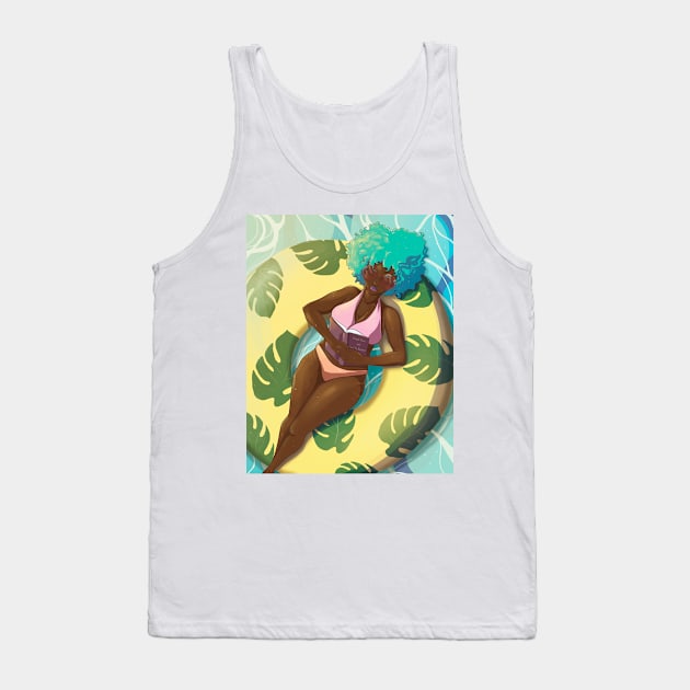 Pool Girl Tank Top by Cosmic Holiday Studios